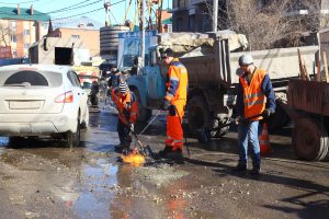 В Ульяновске количество рабочих бригад по ямочному ремонту дорог будет увеличено до 12