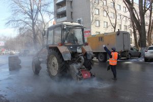 Дороги Ульяновска ремонтируются без выходных